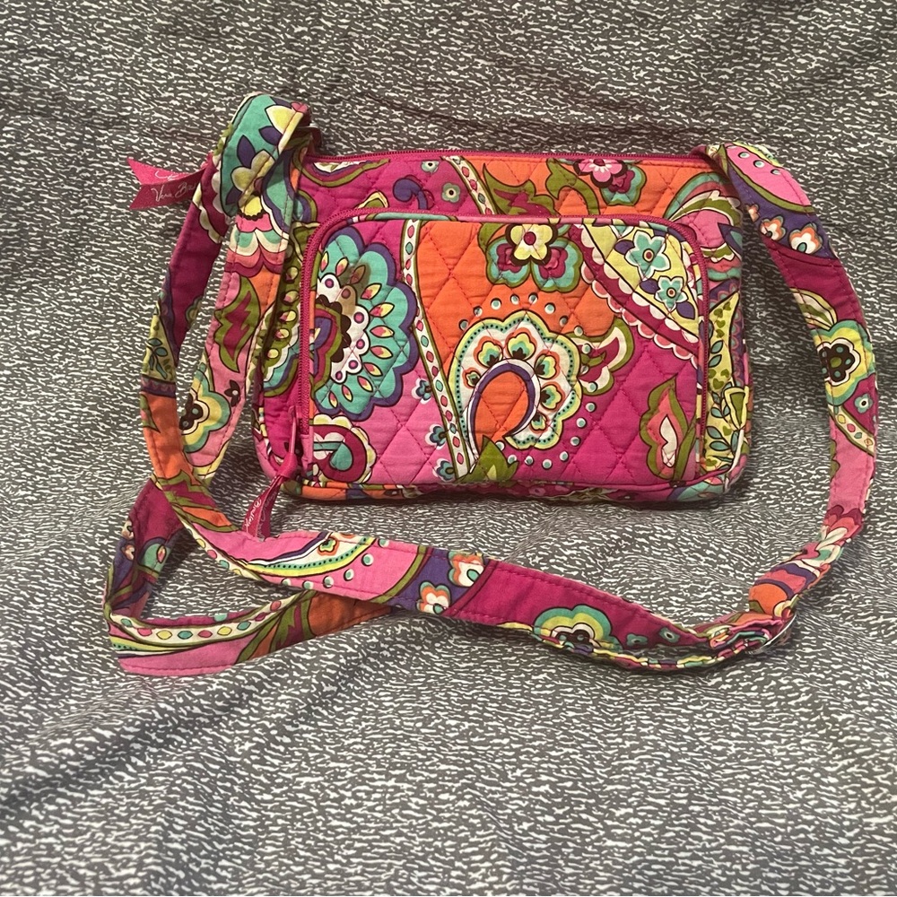 Vera Bradley Pink Swirl Crossbody Bag